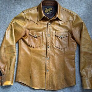 Y'2 Leather Western Shirt Jacket